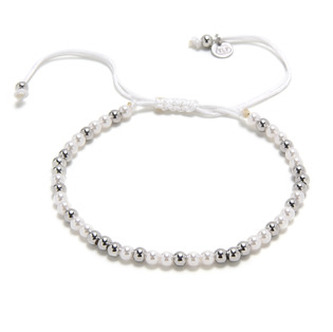 AU0007 Náramek přírodními perlami, stříbro AG925