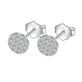 NB-3730 Stříbrné náušnice se zirkony
