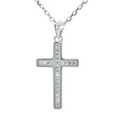 NB-2045 Stříbrný náhrdelník - kříže