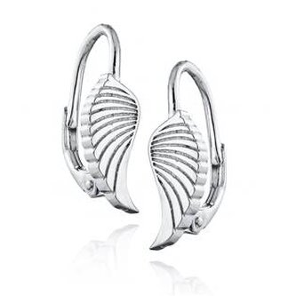 NB-3197 Stříbrné náušnice andělská křídla