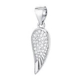 NB-4120 Stříbrný přívěšek křídlo se zirkony
