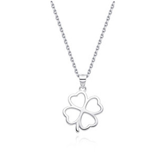 NB-2413 Stříbrný náhrdelník čtyřlístek - čtyřlístky