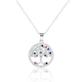 NB-2437 Střibrný náhrdelník strom života