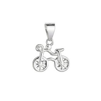 EG1206 Stříbrný přívěsek kolo se zirkonem - sport