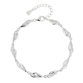 NB-1116 Stříbrný náramek dekorovaný zirkony