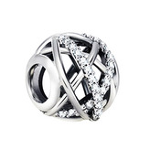 B0842 Stříbrný přívěšek korálek na náramek