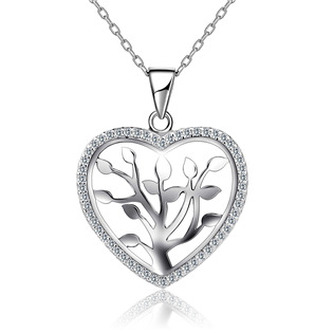 NB-2038 Střibrný náhrdelník - srdce