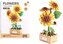 Puzzle 3D drewniane kwiaty słonecznik