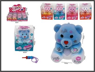 Miś nagrywający 8cm 5-kolorów