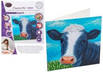 Diamentowa mozika Krowa 18x18cm