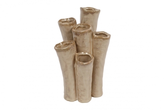 Keramická váza Enix L béžová