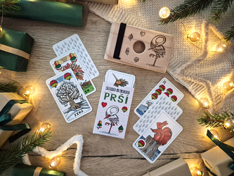 Lesní svět Dárková sada Prší s dřevěnou krabičkou