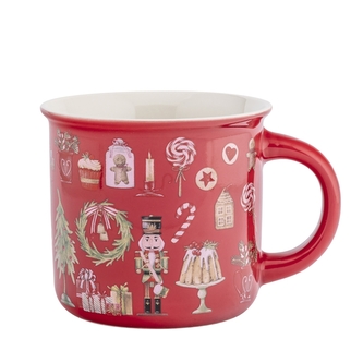 KUBEK PROSTY Z WYWINIĘTYM RANETM NBC 390 ML DEK. ŚWIĘTA