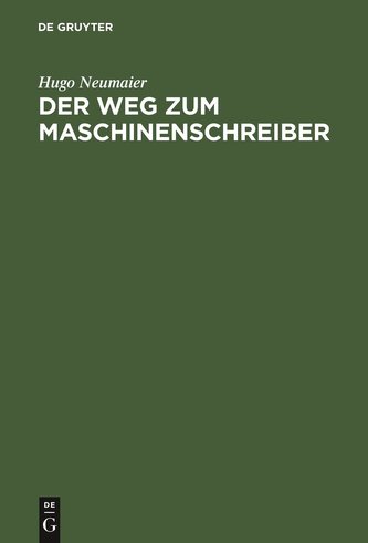Der Weg zum Maschinenschreiber