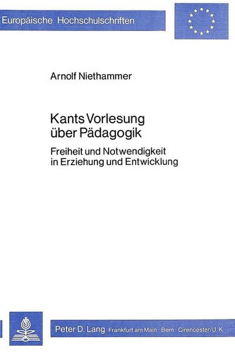 Kants Vorlesung über Pädagogik