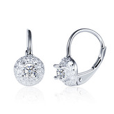 NB-3150 Stříbrné náušnice s čirými zirkony