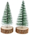 Choinki z tworzywa 10cm drew. podstawka op.2szt. CHP-10, Aliga