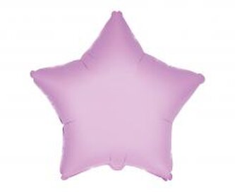Balon foliowy 46cm Gwiazda różowa delikatna