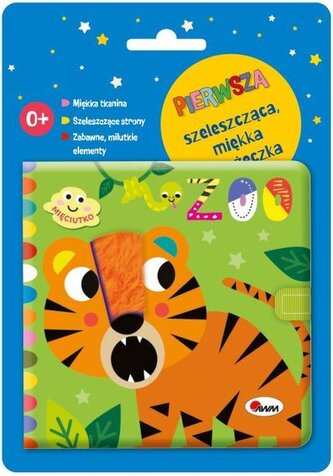 Miękka książeczka sensoryczne. ZOO. Mięciutko (szeleszcząca okładka)