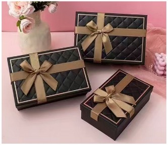 Zestaw pudełek PUG-25267-PR BLACK 3szt., Rozette