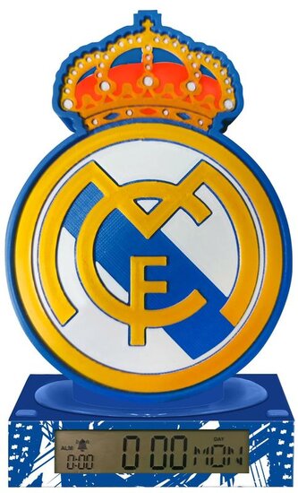 Lampka 3D z budzikiem i hymnem "HALA MADRID", Kids