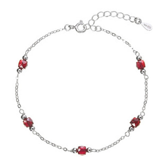 EG2300 Stříbrný náramek s granáty