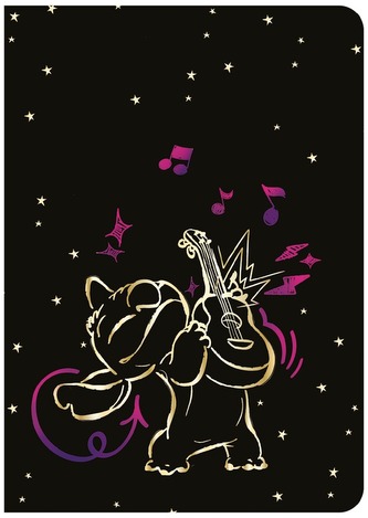 Zeszyt A5 60 k. linia z marginesem Disney Gold Stitch wzór 3 CoolPack, Patio