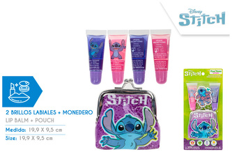 Błyszczyk do ust z portmonetką Stitch op. 2szt., Kids