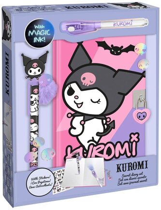 Zestaw 3w1 pamiętnik długopisy naklejki Kuromi, Kids