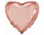 Balon foliowy 46cm Serce różowo-złote