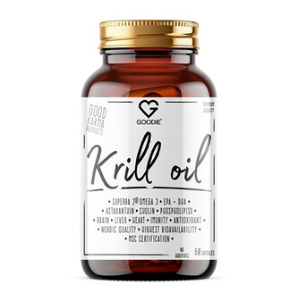 Goodie Krilový Olej - Krill Oil - Omega-3 & Astaxanthin z antarktického krilu 60 kapslí