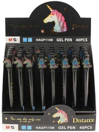 Długopis żelowy Distance niebieski mix (40szt) M&G;