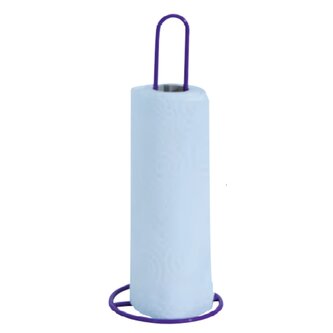 MSV držák na kuchyňské papírové utěrky, fialový, ocel