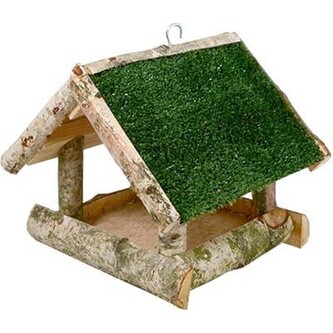 Krmítko pro ptactvo 27 x 26 x 21 cm, tráva