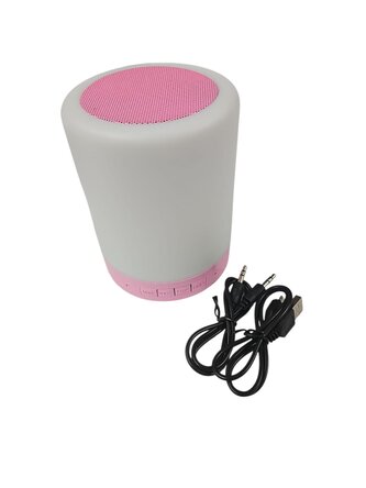 Leventi Chytrá noční  dotyková lampa RGB s WiFi a reproduktorem - růžová