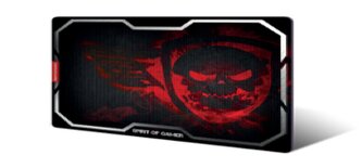 SPIRIT OF GAMER PAD01XLR herní podložka pod myš lebka - červená