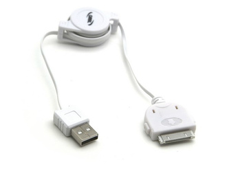 Propojovací a napájecí svinovací kabel USB s iPod konektorem TR6457