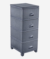 Komoda plast 4patra  TURAN antracit