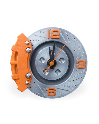 Hodiny - Brzdový kotouč (Oranžová)