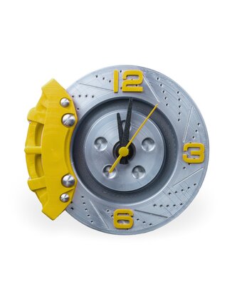 Hodiny - Brzdový kotouč (Žlutá)