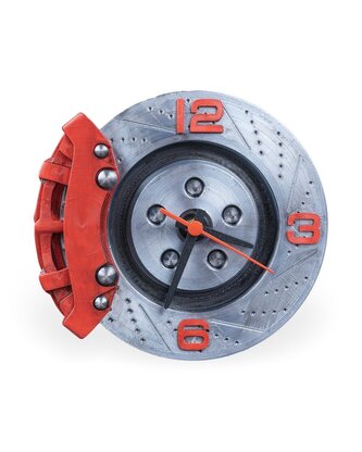 Hodiny - Brzdový kotouč (Červená)
