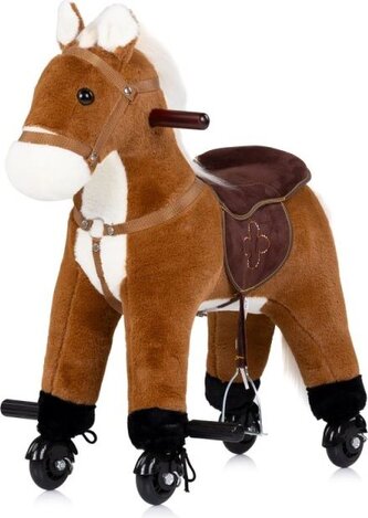 CHIPOLINO Plyšový Koník na kolečkách