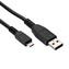USB kabel (2.0), USB A samec - microUSB samec, 1.8m, černý