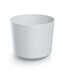 Plastový květináč TUBOS bílý matný, varianta 14,8 cm
