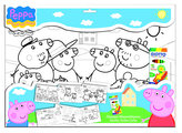 Velké plakátové omalovánky Prasátko Peppa + fixy