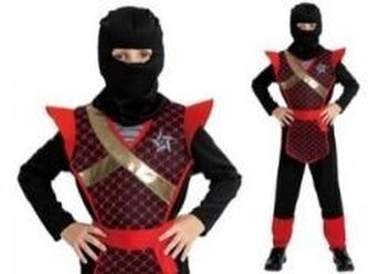 Strój Ninja Wojownik rozmiar L 130-140cm
