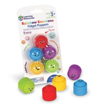 Learning Resources – Senzorická pomůcka Duha emocí (Fidget Poppers) LER5573