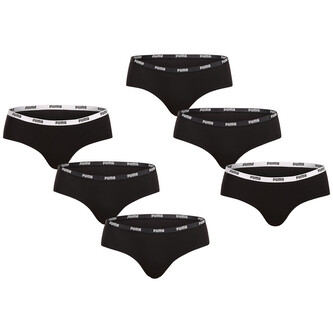 6PACK dámské kalhotky Puma černé (701218976 001) S
