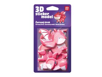 3D Sticker Model Ještěrky Červený drak- MAKE 1042622