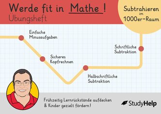 Werde fit in Mathe - Subtraktion bis 1000: Übungsheft für die 3. Klasse